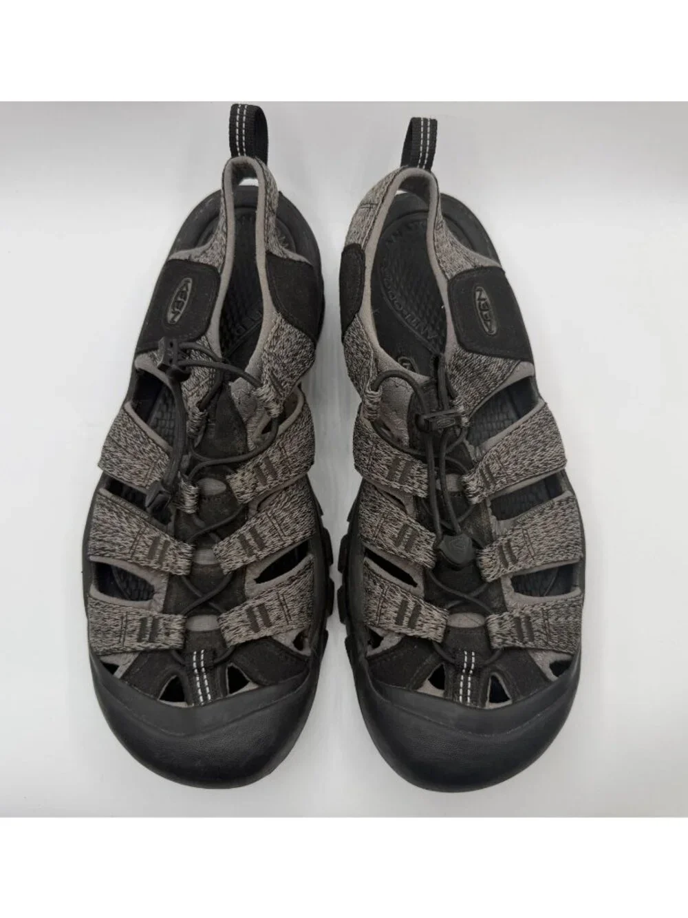 Keen Newport H2 Hiking Sandals Mens Size 12 Black/Steel Grey Water Outdoor Shoes